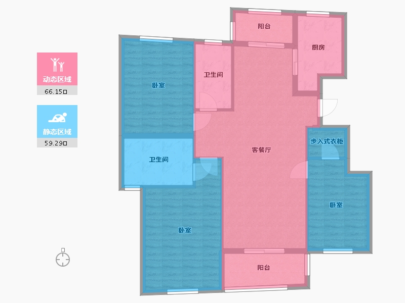 浙江省-温州市-金泉颐和原著-114.00-户型库-动静分区