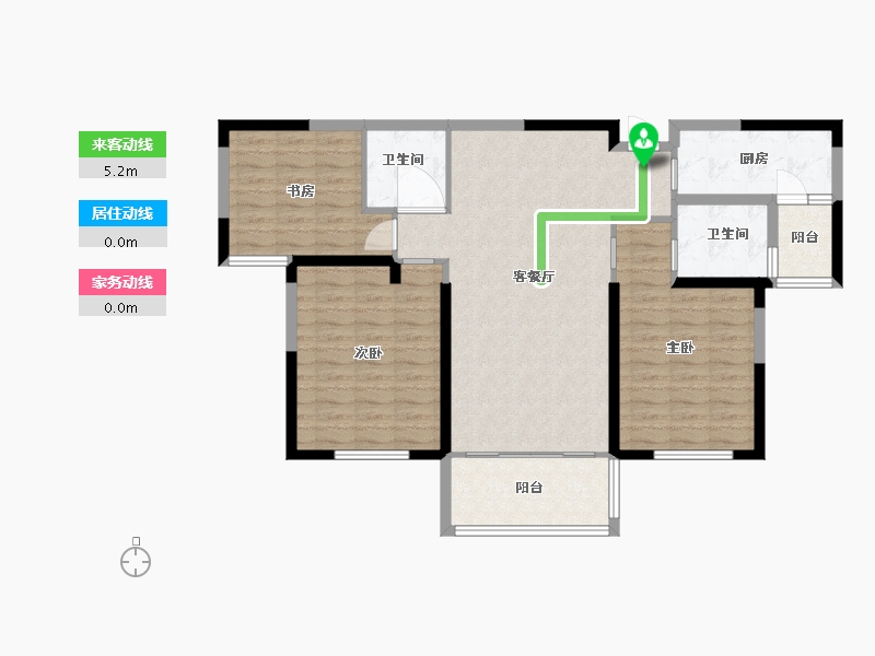 江苏省-淮安市-亿力未来城-102.10-户型库-动静线