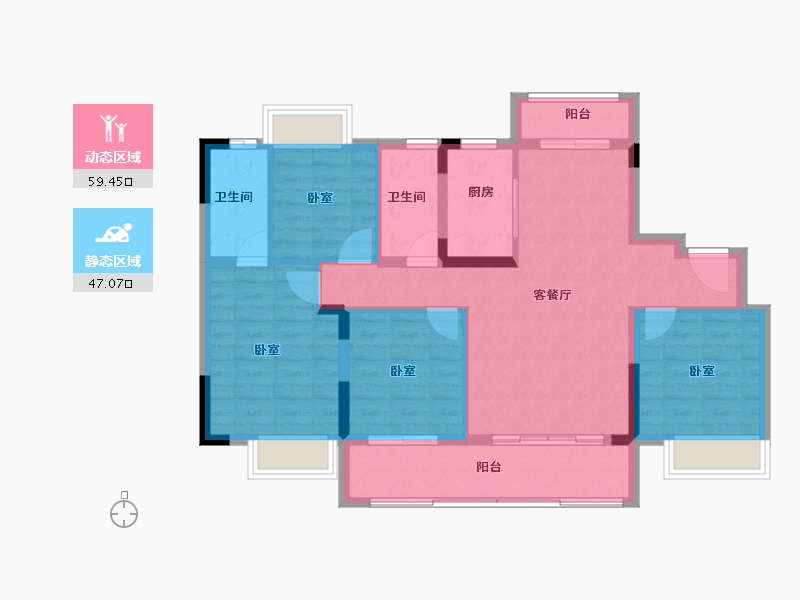 江西省-抚州市-碧桂园悦江府-97.00-户型库-动静分区