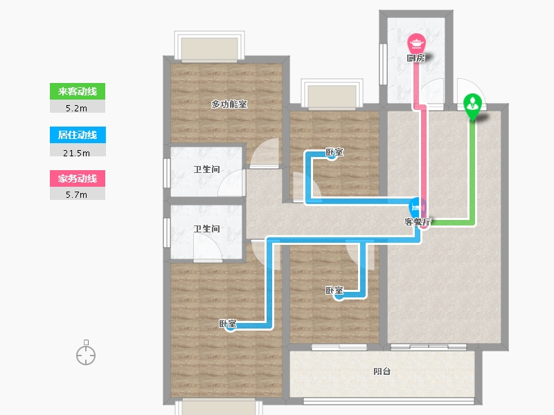 江苏省-宿迁市-宿迁天铂-113.01-户型库-动静线