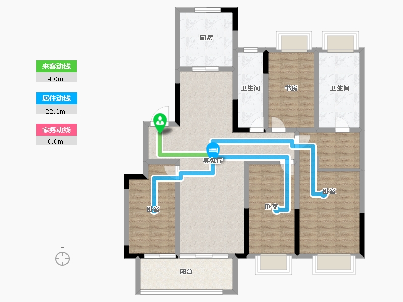 江苏省-盐城市-港龙首府-113.99-户型库-动静线