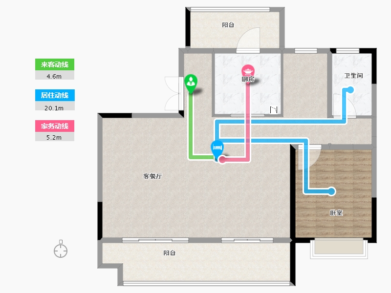 江苏省-泰州市-世茂璀璨泱颂-146.00-户型库-动静线