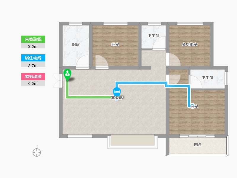 陕西省-宝鸡市-笙箫鹂苑-99.20-户型库-动静线