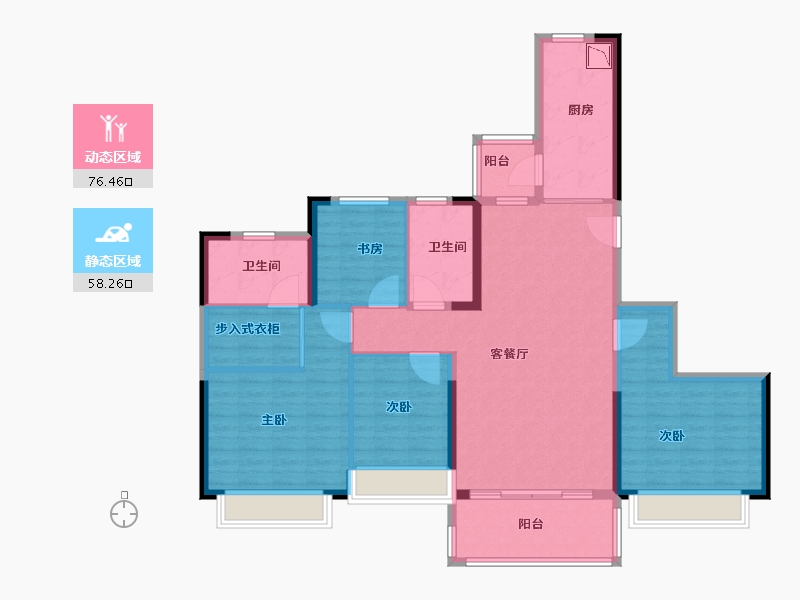 江苏省-徐州市-恒大潘安湖生态小镇-121.01-户型库-动静分区