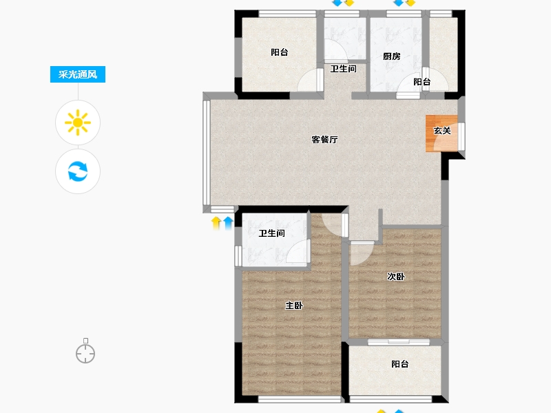 江苏省-常州市-安信颐和（常州）国际颐养中心-94.01-户型库-采光通风