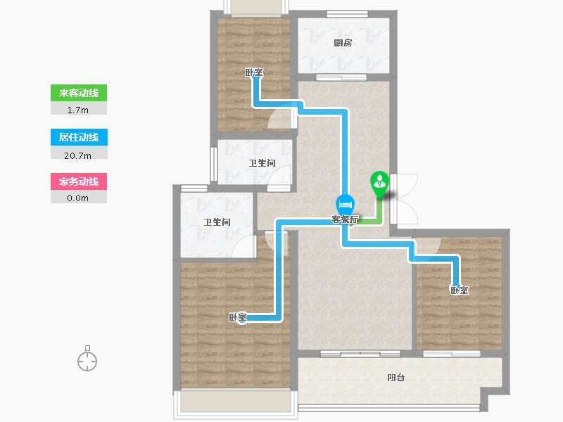 江苏省-宿迁市-华莱书香水韵-100.00-户型库-动静线