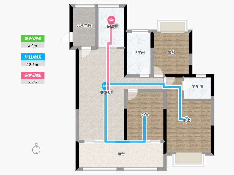 江苏省-南通市-银洲皇家学府-98.00-户型库-动静线