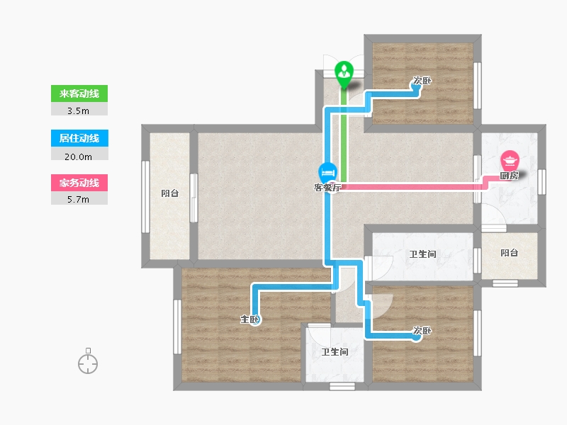 青海省-西宁市-紫御蘭庭-89.02-户型库-动静线