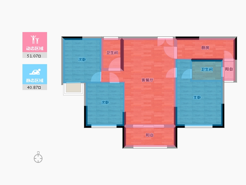 青海省-西宁市-紫御蘭庭-82.00-户型库-动静分区