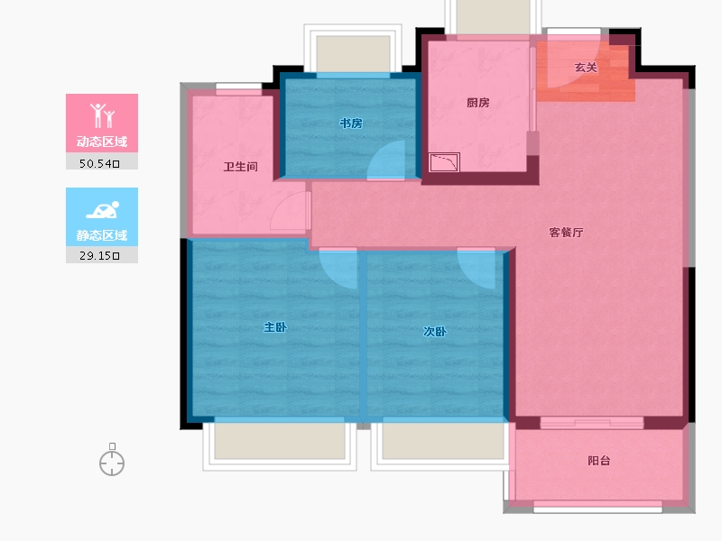 江苏省-南京市-中交锦度-71.00-户型库-动静分区