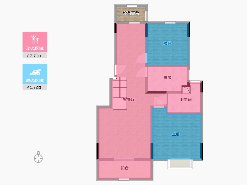 江苏省-南通市-九溪源著-121.00-户型库-动静分区