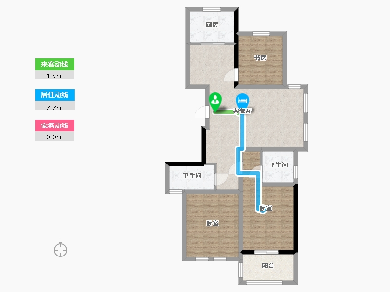 浙江省-杭州市-和昌钱塘外滩-89.59-户型库-动静线