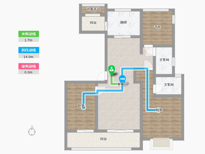 浙江省-宁波市-铂橙+-91.99-户型库-动静线