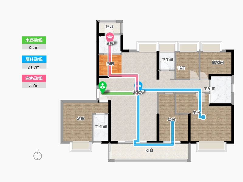 江苏省-盐城市-射阳碧桂园-152.00-户型库-动静线