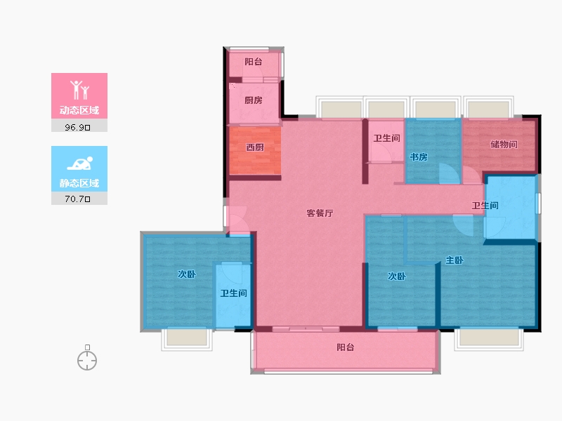 江苏省-盐城市-射阳碧桂园-152.00-户型库-动静分区