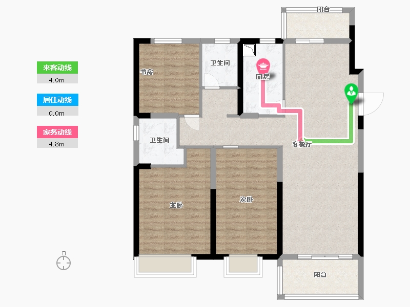 江苏省-盐城市-凤凰汇天辰府-108.47-户型库-动静线