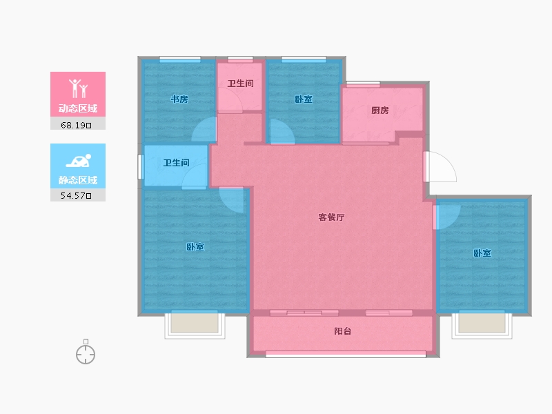 江苏省-南京市-佳兆业悦峰府-112.00-户型库-动静分区