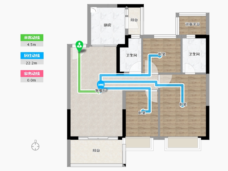 浙江省-杭州市-恒大观澜府-92.00-户型库-动静线