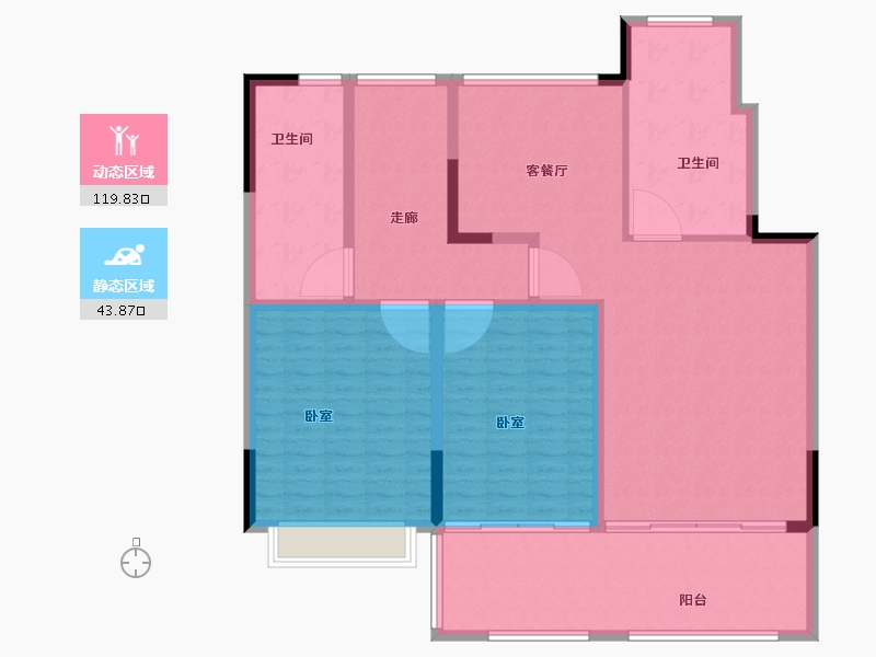 江苏省-泰州市-桃源府南苑-150.00-户型库-动静分区