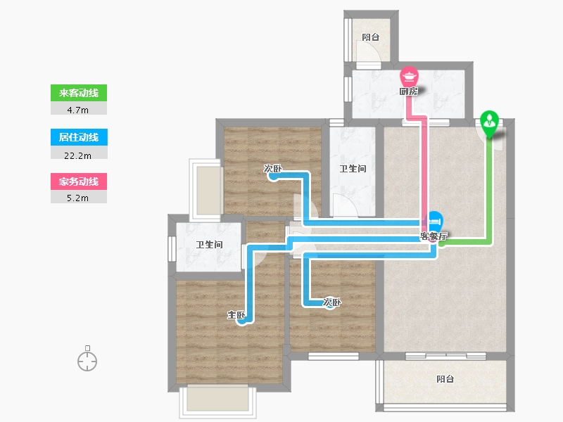 贵州省-安顺市-万象御墅-82.04-户型库-动静线