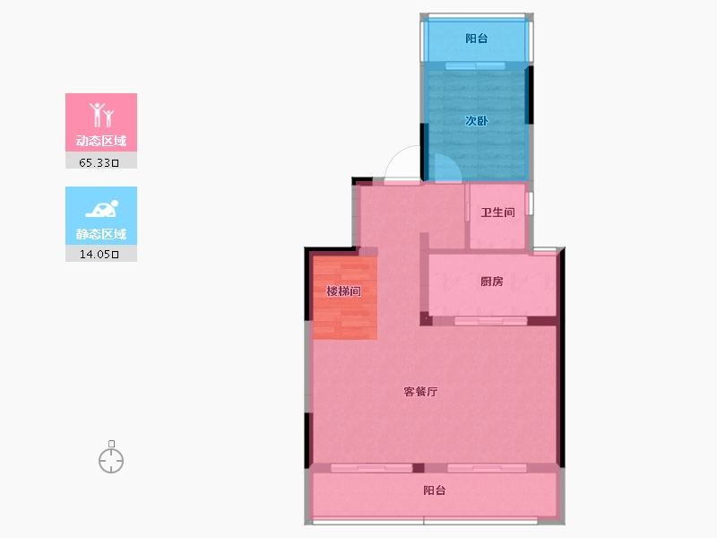 浙江省-杭州市-地铁万科未来天空之城-71.38-户型库-动静分区