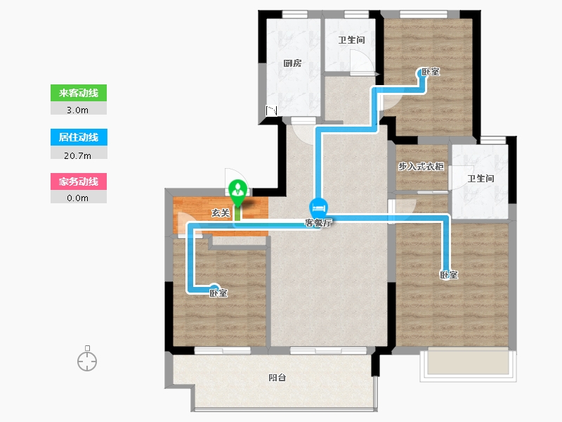 江苏省-镇江市-镇江金山铭著-92.00-户型库-动静线