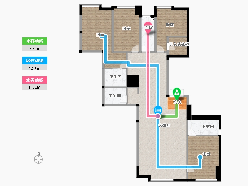 甘肃省-兰州市-鸿嘉国际广场-155.01-户型库-动静线