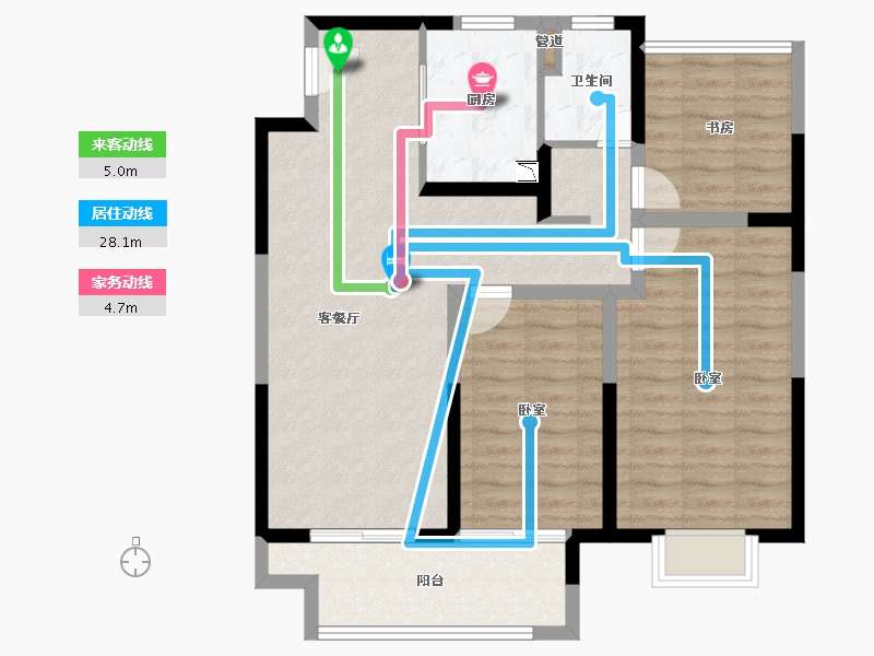 江苏省-苏州市-中旅运河名著-90.01-户型库-动静线