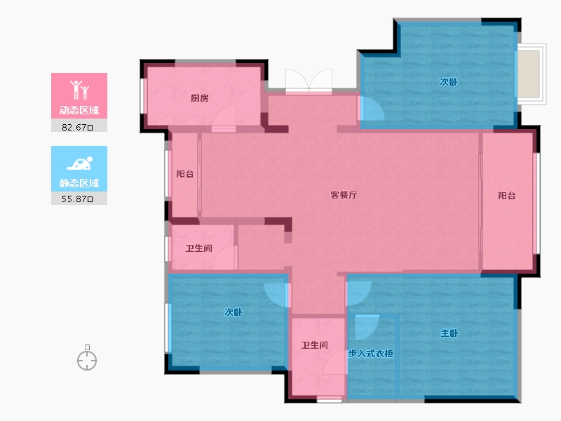 河北省-廊坊市-王府花园-125.00-户型库-动静分区