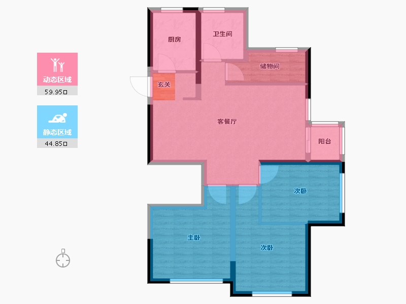 浙江省-台州市-杨帆·龙庭-94.00-户型库-动静分区