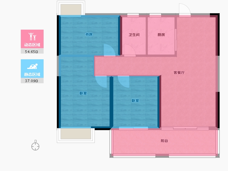 江西省-抚州市-聚福未来城-83.00-户型库-动静分区