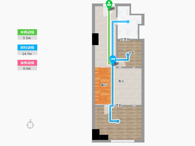 甘肃省-兰州市-合信兰州蘭园-56.01-户型库-动静线