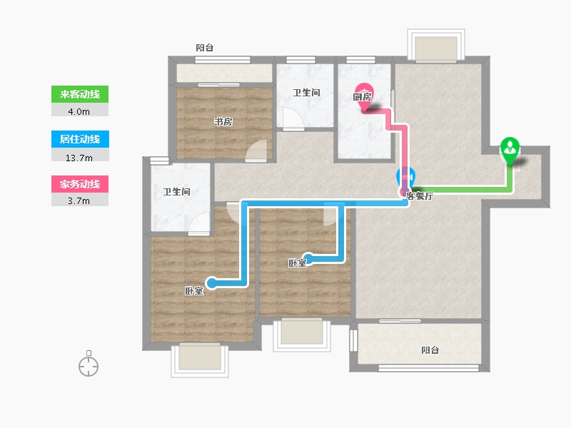 江西省-抚州市-硕丰壹方城-86.00-户型库-动静线