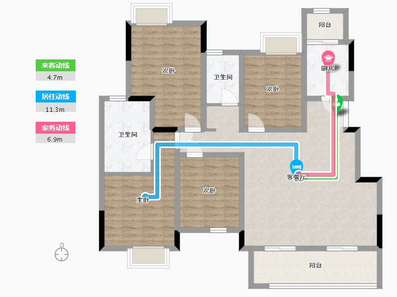 四川省-成都市-天悦国际-117.27-户型库-动静线