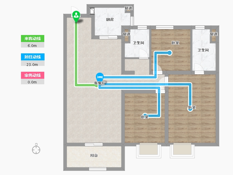 山西省-太原市-中国中铁·诺德城-93.00-户型库-动静线