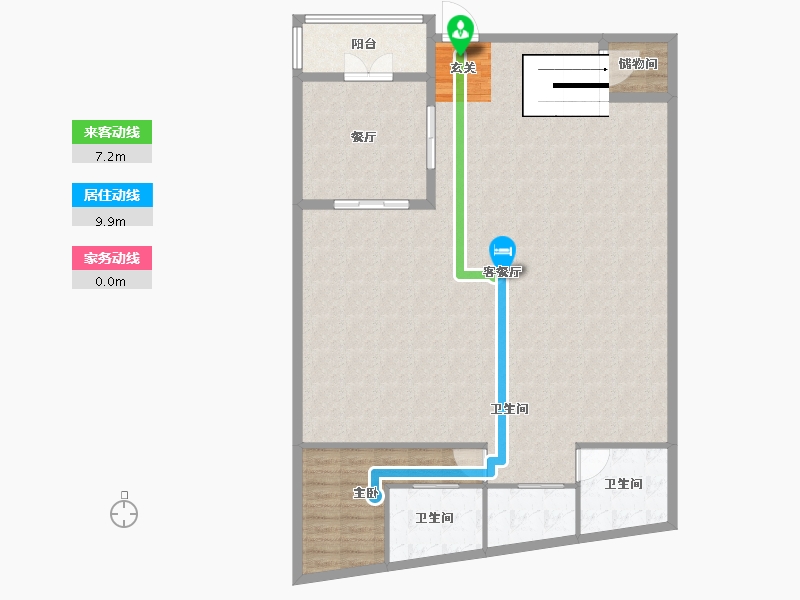 浙江省-台州市-德信西湖云庄-149.01-户型库-动静线