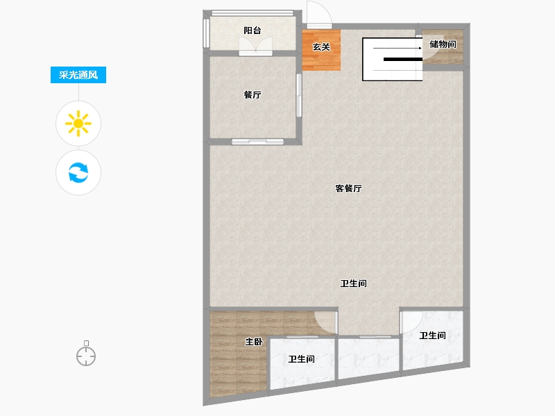 浙江省-台州市-德信西湖云庄-149.01-户型库-采光通风