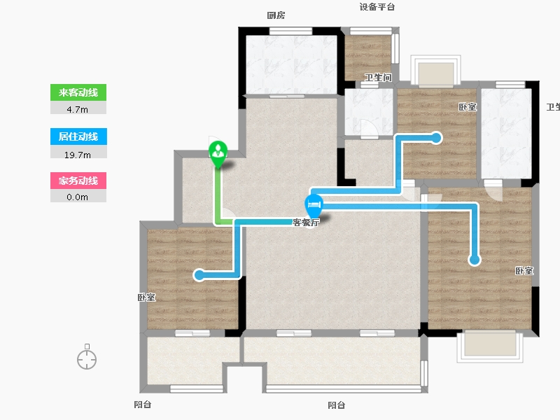 江苏省-常州市-铂悦时代-106.00-户型库-动静线