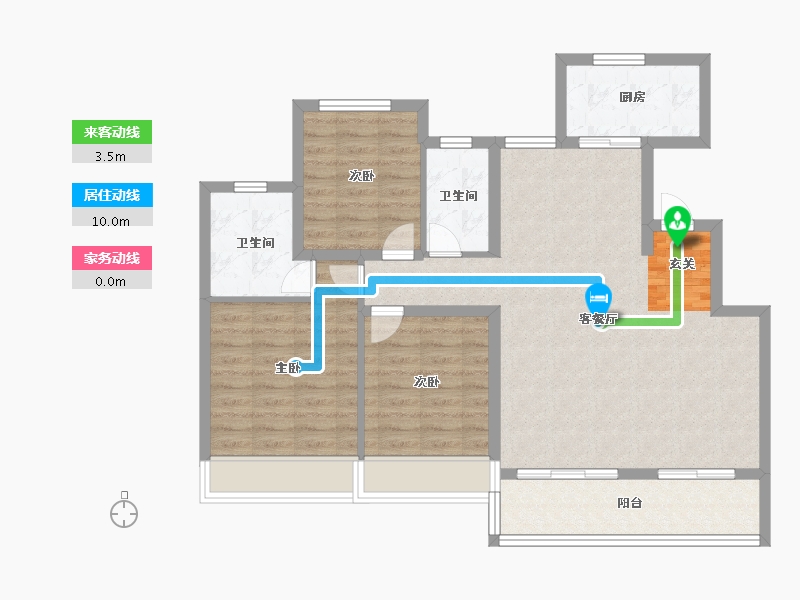 江苏省-苏州市-上东区PRO-96.01-户型库-动静线