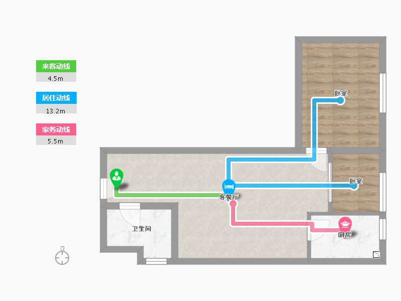 山西省-太原市-橙色公寓-51.01-户型库-动静线