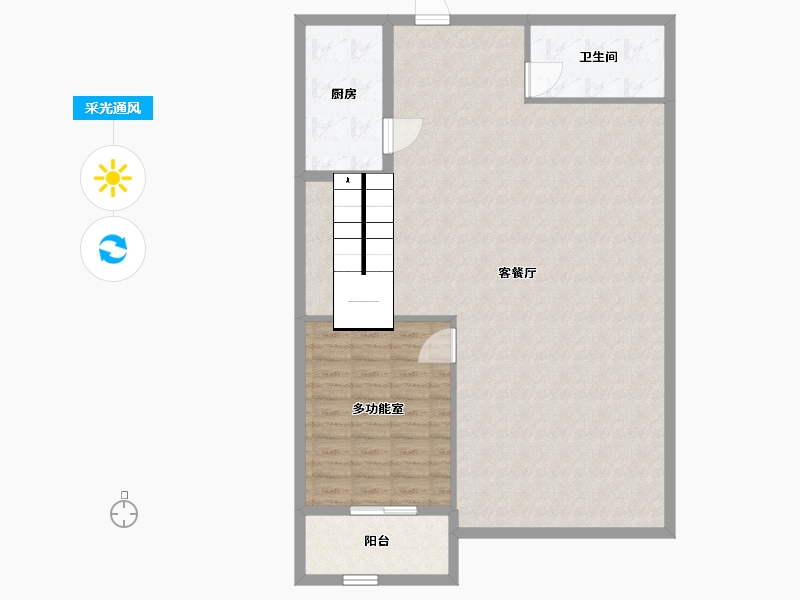 江苏省-南通市-万科翡翠东第(万科院子)-112.00-户型库-采光通风