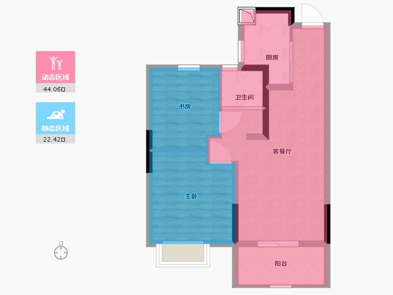 江苏省-南通市-世茂·江海天成-59.00-户型库-动静分区