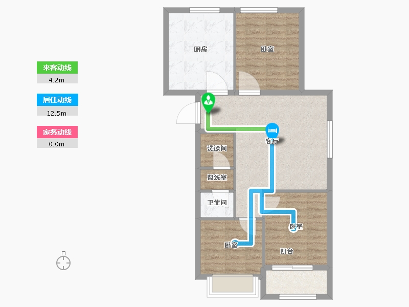 辽宁省-大连市-海创柒贤贡院-74.01-户型库-动静线