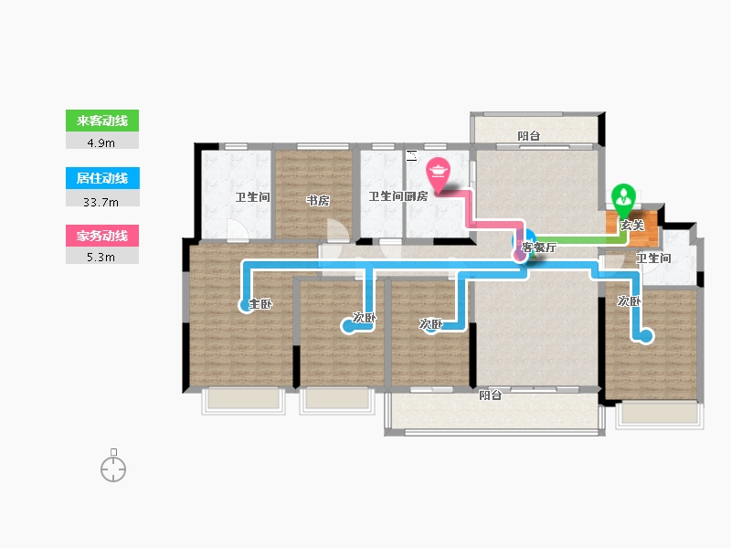 江苏省-盐城市-凤凰汇天辰府-168.23-户型库-动静线