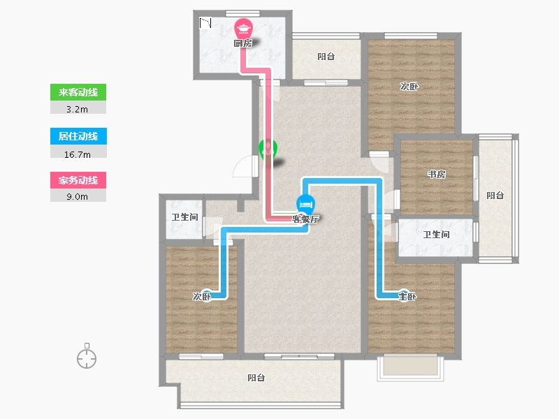 河北省-保定市-王府壹号-137.43-户型库-动静线