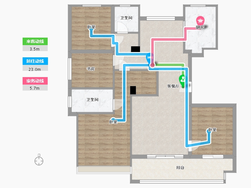 江苏省-镇江市-丹阳桃源里-99.99-户型库-动静线