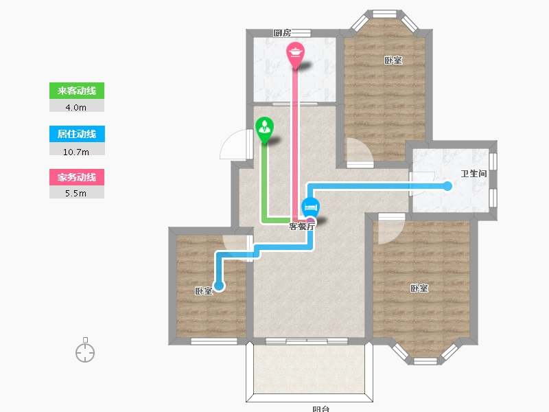 江苏省-扬州市-蜀冈金地-80.30-户型库-动静线