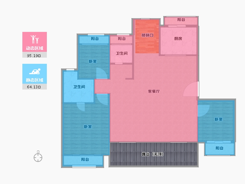 江苏省-苏州市-苏高新禹洲·山云庭-168.00-户型库-动静分区