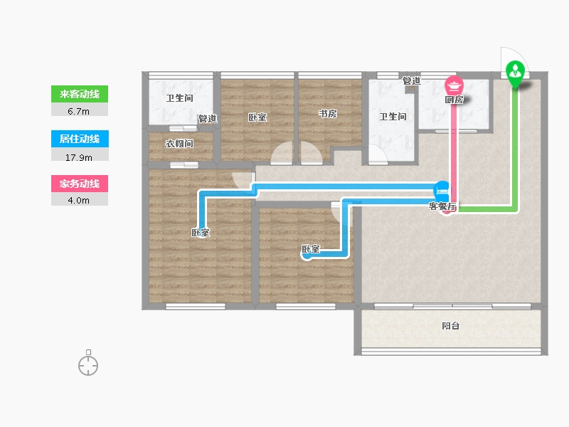 江苏省-苏州市-大象山舍-116.01-户型库-动静线