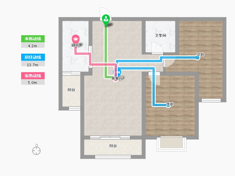 甘肃省-兰州市-九洲城二期-78.87-户型库-动静线